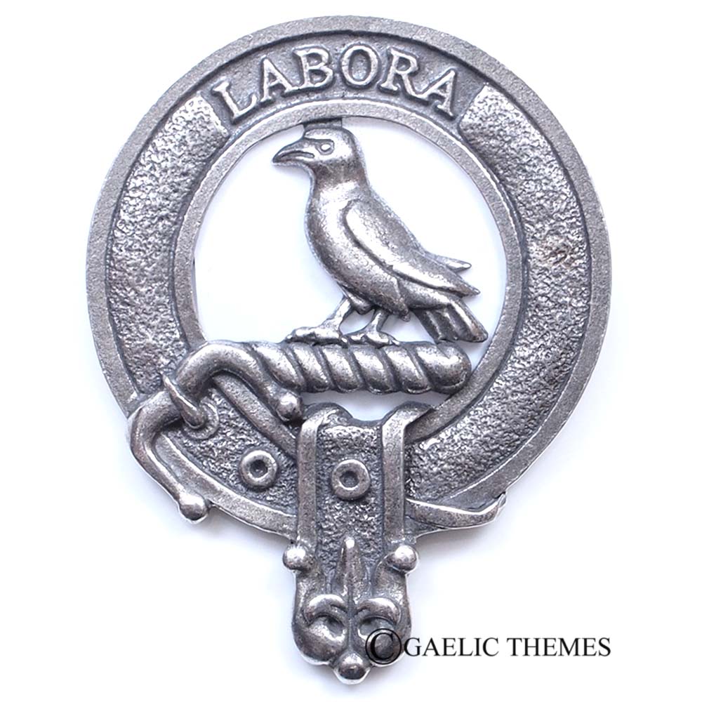 Thistle Clan Crest Sgian Dubh - Mac Clans