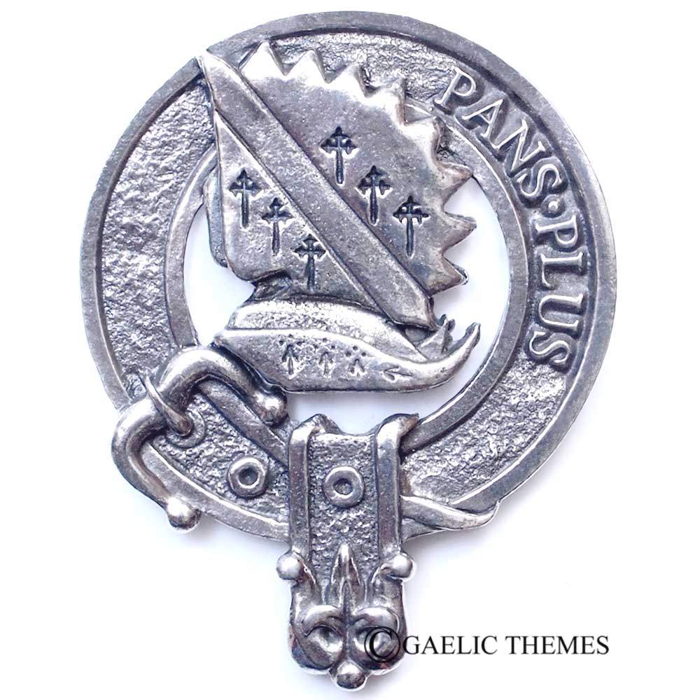 Celtic Knotwork Clan Crest Sgian Dubh - M-R Clans