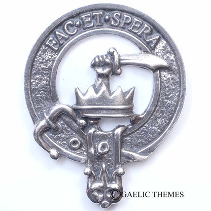 Celtic Knotwork Clan Crest Sgian Dubh - M-R Clans