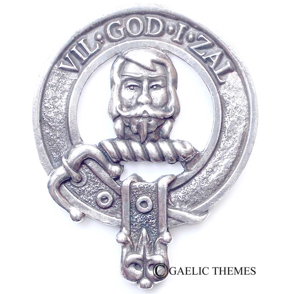 Celtic Knotwork Clan Crest Sgian Dubh - M-R Clans