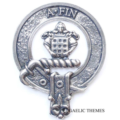 Celtic Knotwork Clan Crest Sgian Dubh - M-R Clans