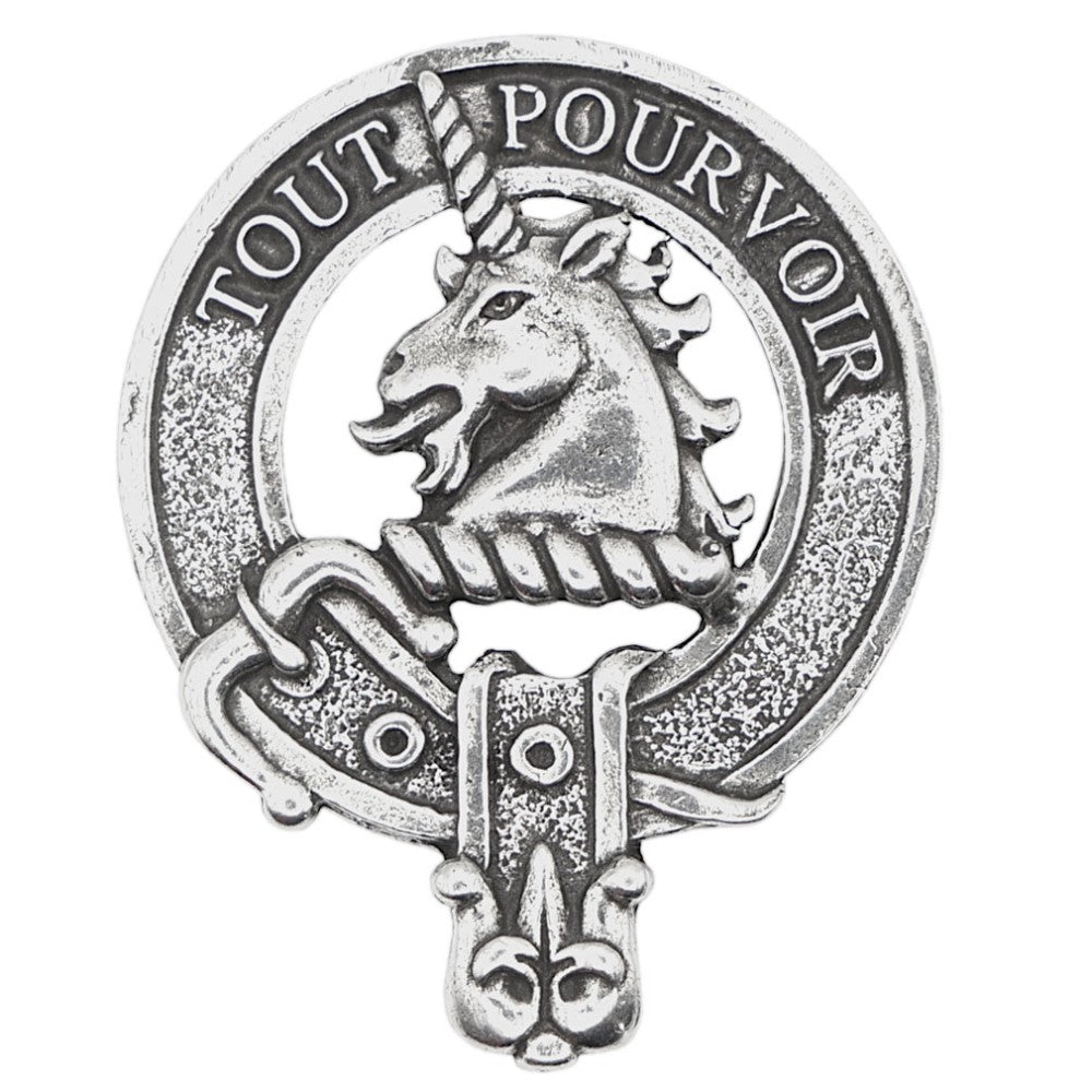 Celtic Knotwork Clan Crest Sgian Dubh - M-R Clans