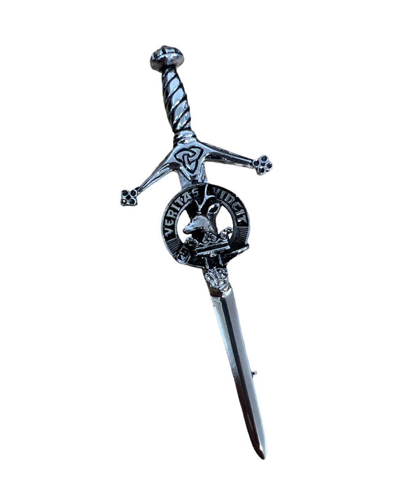 Keith Clan Crest Pewter Sword Kilt Pin