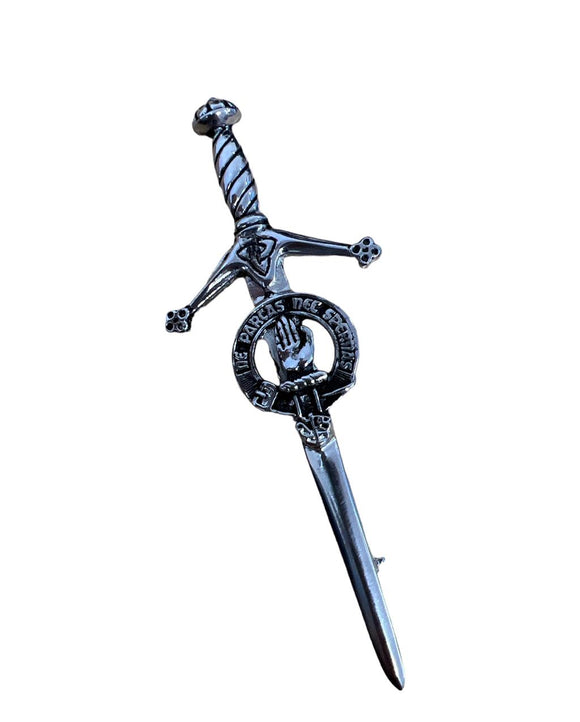 Lamont Clan Crest Pewter Sword Kilt Pin