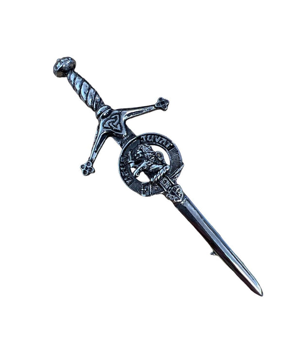 MacDuff Clan Crest Pewter Sword Kilt Pin