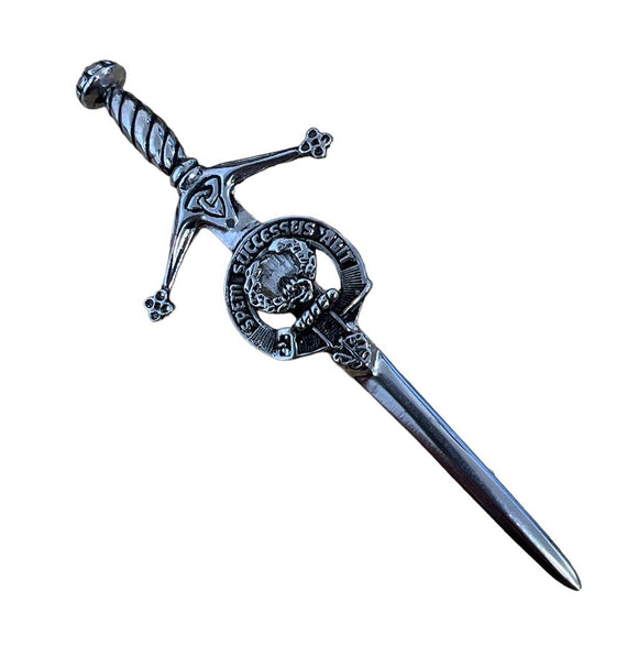 Ross Clan Crest Pewter Sword Kilt Pin