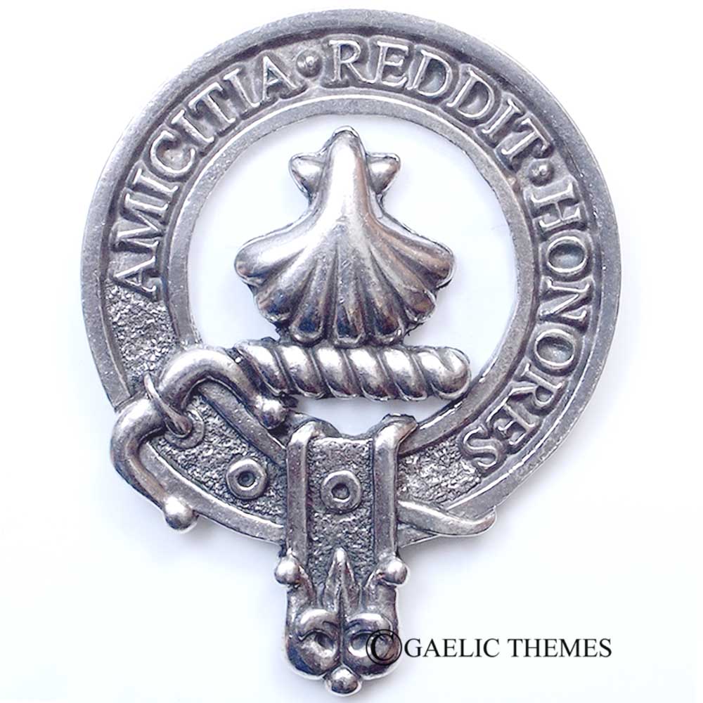 Celtic Knotwork Clan Crest Sgian Dubh - M-R Clans