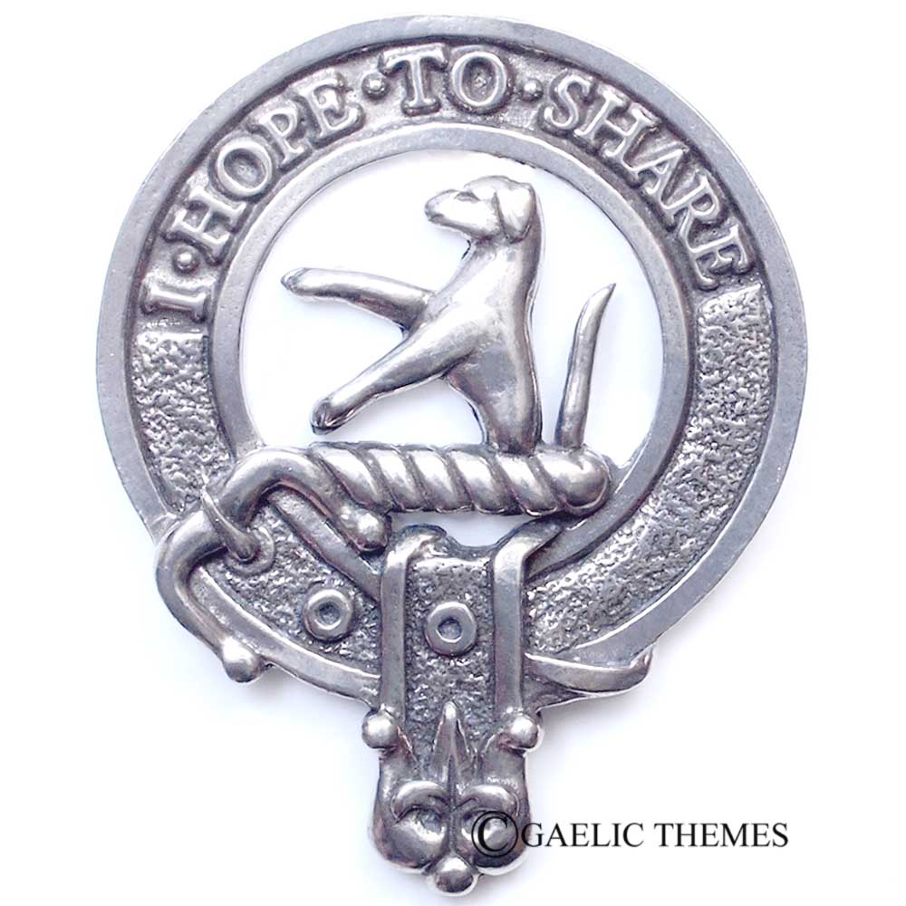Celtic Knotwork Clan Crest Sgian Dubh - M-R Clans