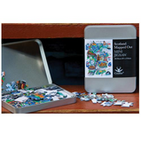 'Scotland Mapped Out' Mini 100 Piece Jigsaw Puzzle In A Tin