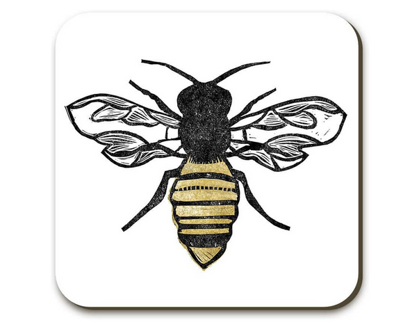 Wraptious Bells Scambler 'The Pollinator' Buzzy Bumble Bee Coaster