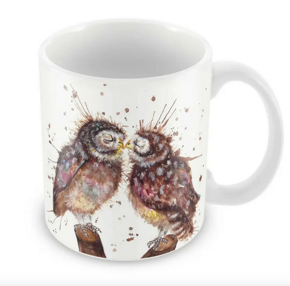 Wraptious Katherine Williams Splatter Loved Up Owls Mug