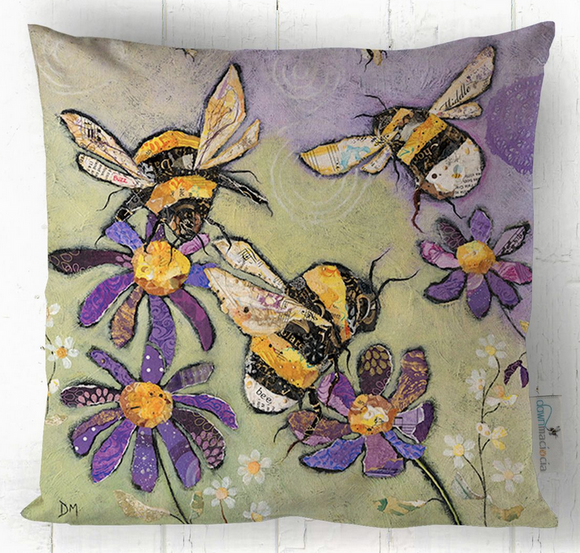 Dawn Maciocia 'Humble Bumble' Bumble Bee Soft Cushion
