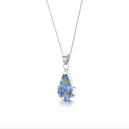 Forget Me Not Medium Teardrop Necklace