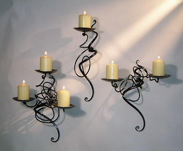Iron Triple Tangle Wall Sconce