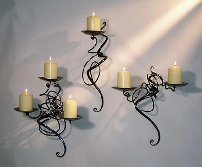Iron Triple Tangle Wall Sconce