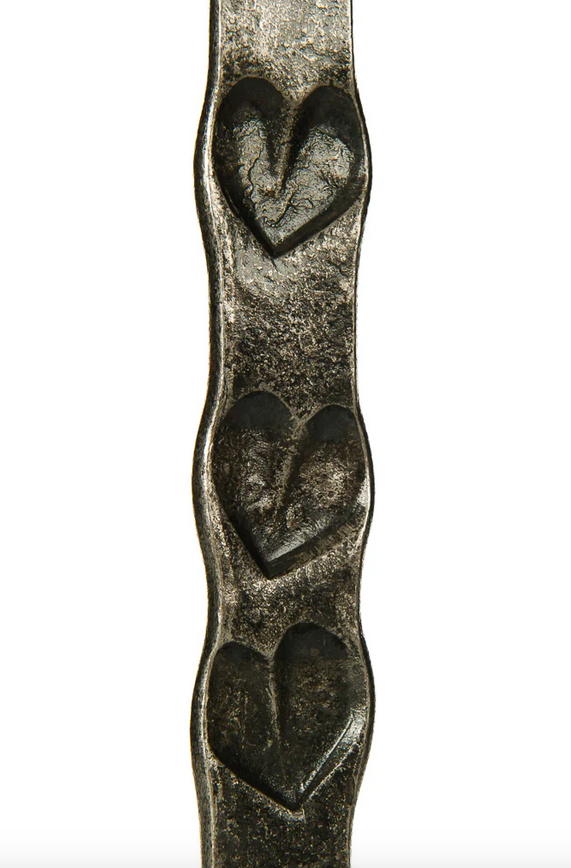 Iron Heart Design Single Candlestick