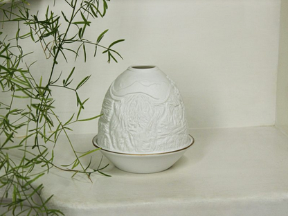 Tall Dome Tealight Holder - Highland Cow
