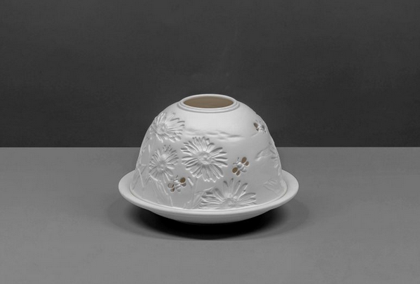 Small Dome Tealight Holder - Daisies