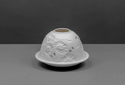 Small Dome Tealight Holder - Daisies