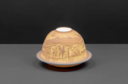 Small Dome Tealight Holder - Highland Cow