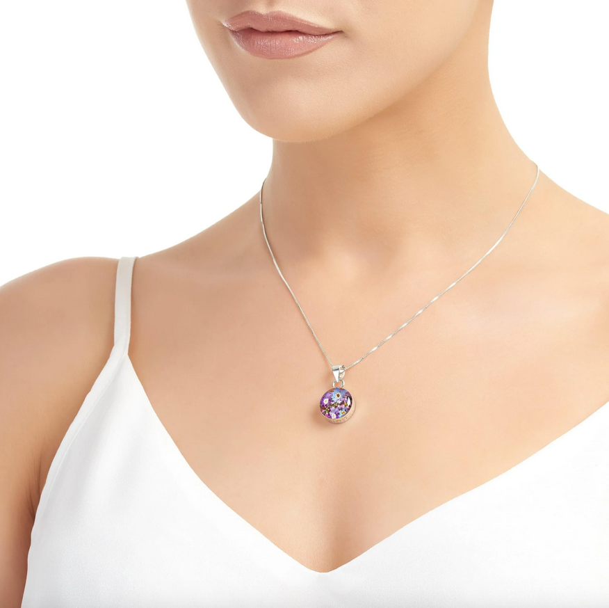 Purple Haze Round Pendant