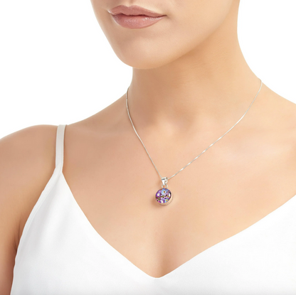 Purple Haze Round Pendant