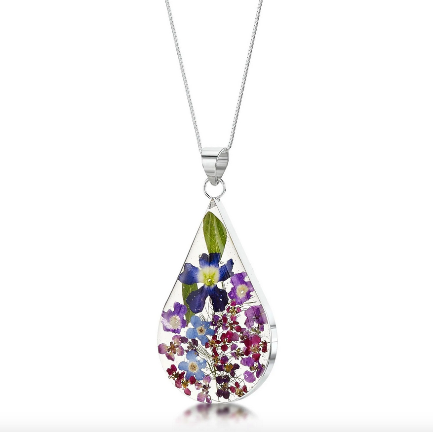 Purple Haze Large Tear Drop Pendant