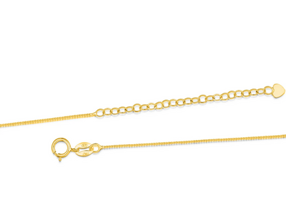 Gold Plated Oval Poppy Necklace