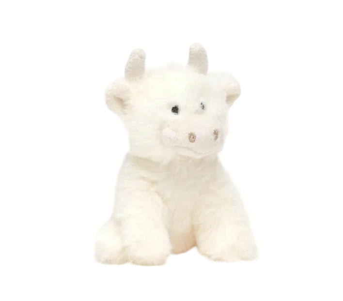 Super Cute Cream Mini Highland Cow Coo Plush
