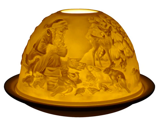 Small Dome Tealight Holder - Friends Of Santa Claus