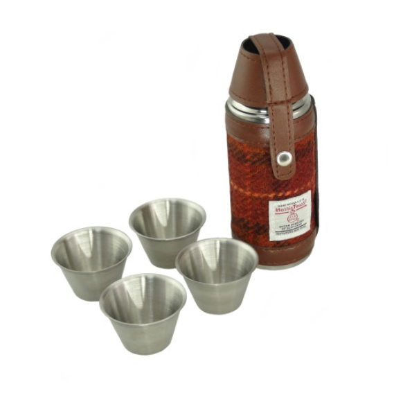 Burnt Orange Hunting Flask