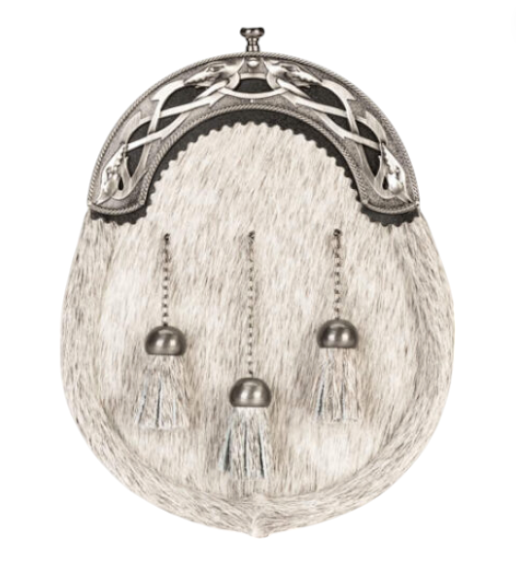 Antique Serpent on Grey Pony Sporran