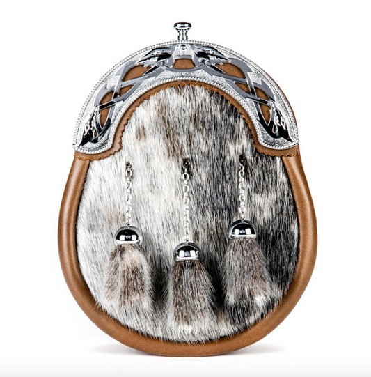 Norwood Brown Seal Chrome Serpent Sporran