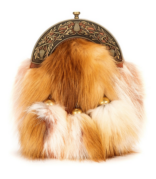 Norwood Red Fox Antique Brass Thistle Sporran