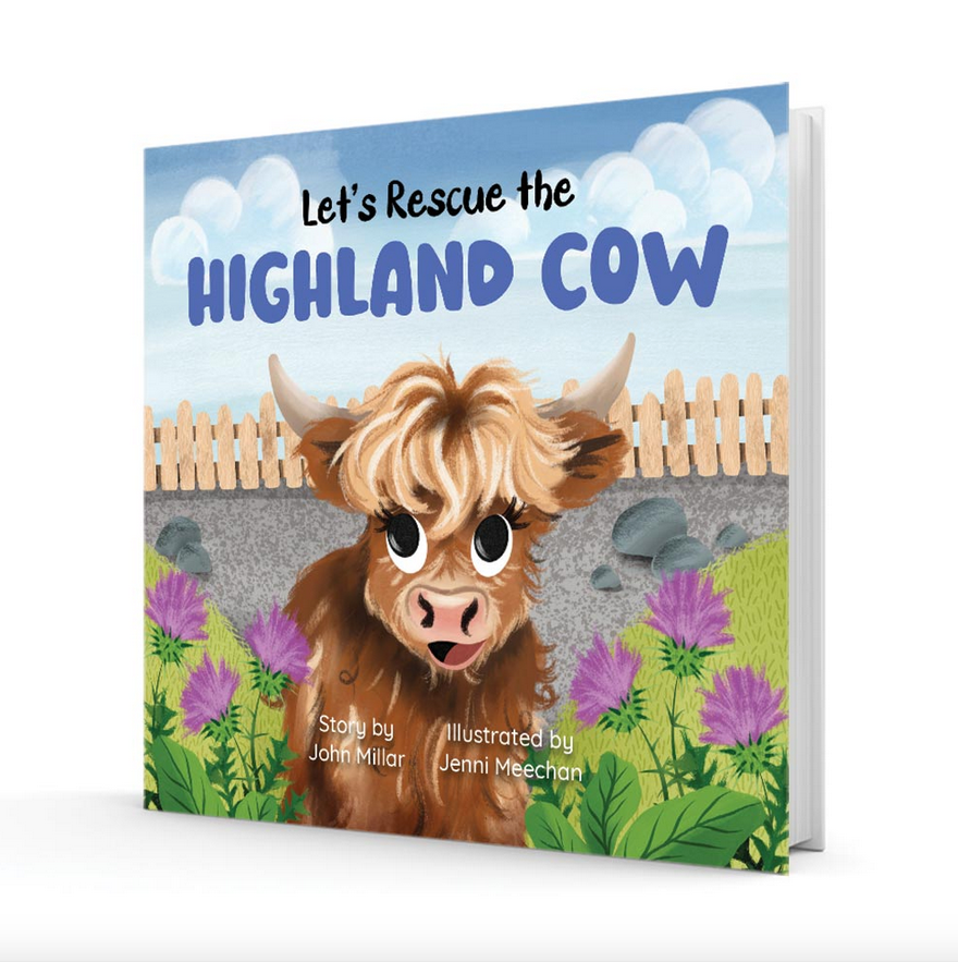 Let's Rescue The Highland Cow Book - Boys Names