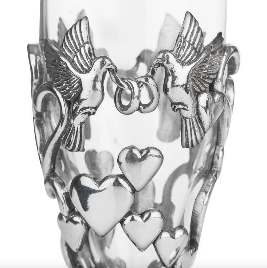 Love Birds Champagne Glasses