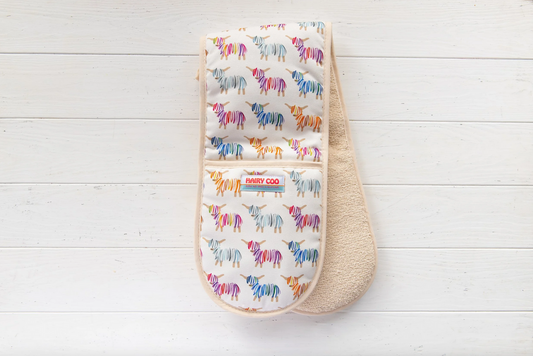 Hairy Coo Colourful Oven Gloves