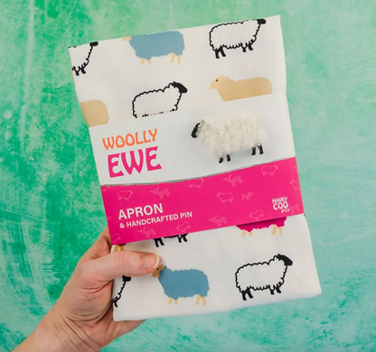 Multicoloured Sheep Cotton Apron
