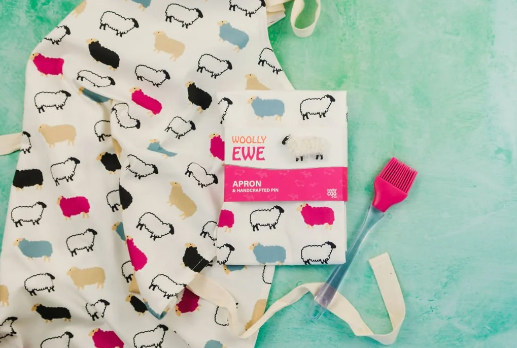 Multicoloured Sheep Cotton Apron