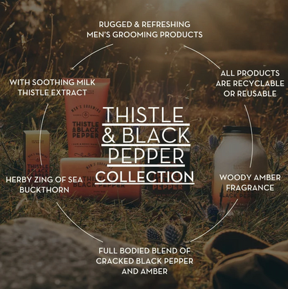 Scottish Thistle & Black Pepper Eau De Toilette Aftershave 100ml