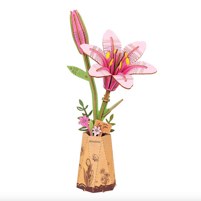 Pink Lily Pot Model Kit