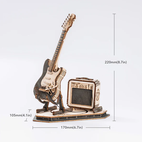 Electric Guitar Wooden Model Kit