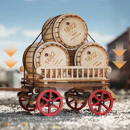 Steam Engine Mechanical Wooden Model Kit