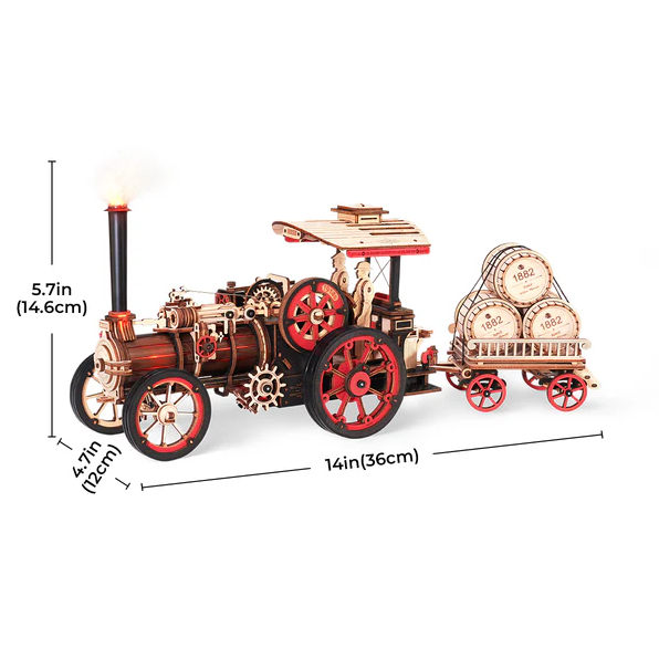 Steam Engine Mechanical Wooden Model Kit