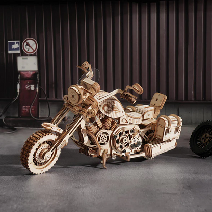 Cruiser Motorcycle Wooden Model Kit