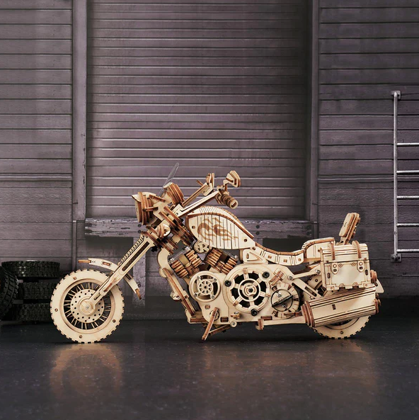 Cruiser Motorcycle Wooden Model Kit