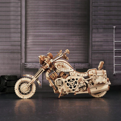 Cruiser Motorcycle Wooden Model Kit