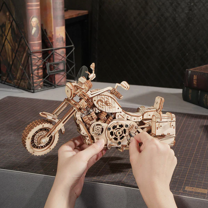 Cruiser Motorcycle Wooden Model Kit