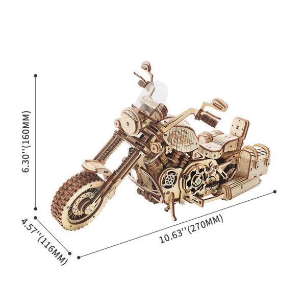 Cruiser Motorcycle Wooden Model Kit