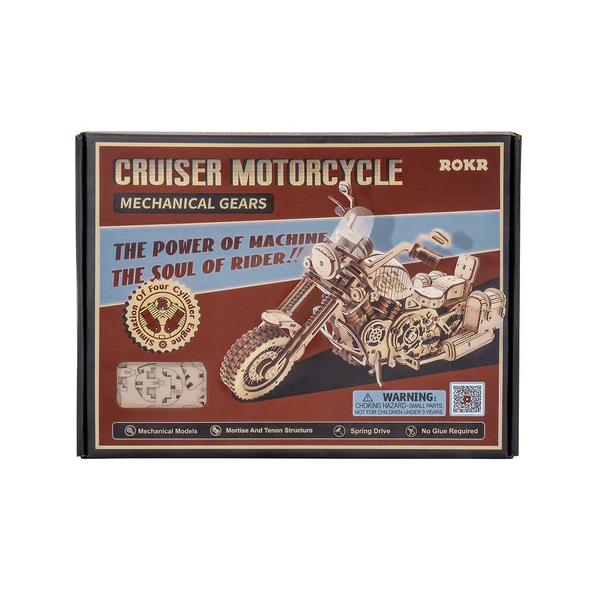 Cruiser Motorcycle Wooden Model Kit
